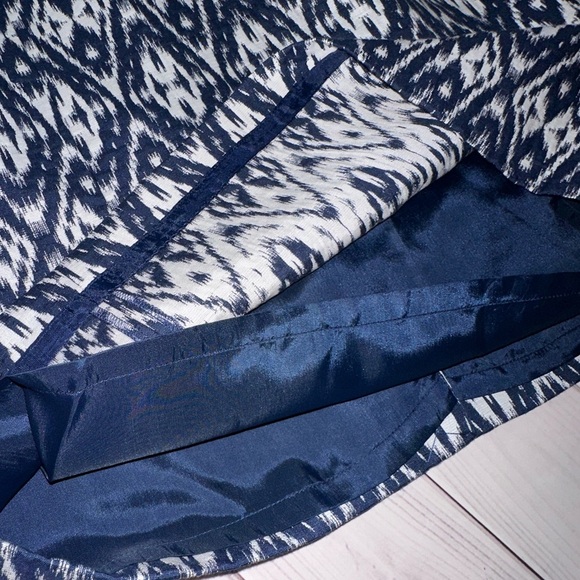 Banana Republic Blue & White Strapless Sheath Dress Size 16 Lined Formal Dressy - Picture 12 of 12